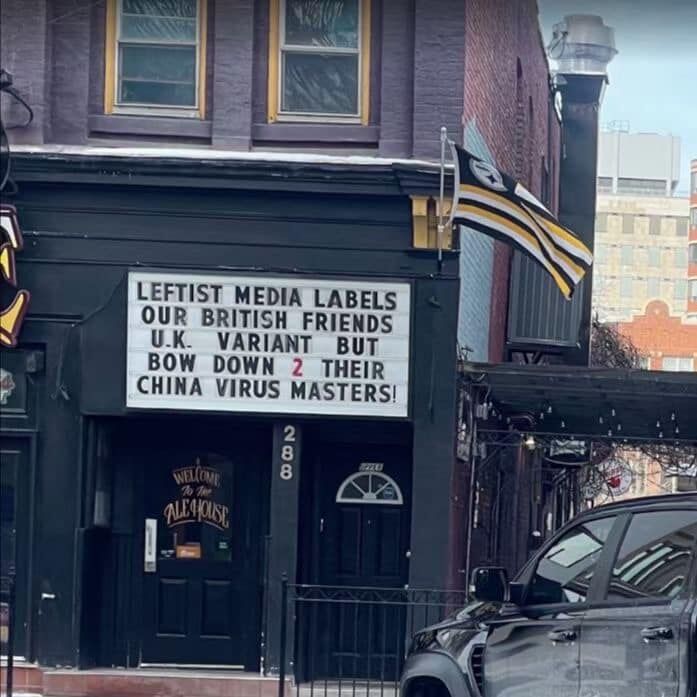 London Ale House sign
